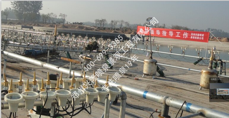 兴隆喷泉承建的程控喷泉之安装现场2